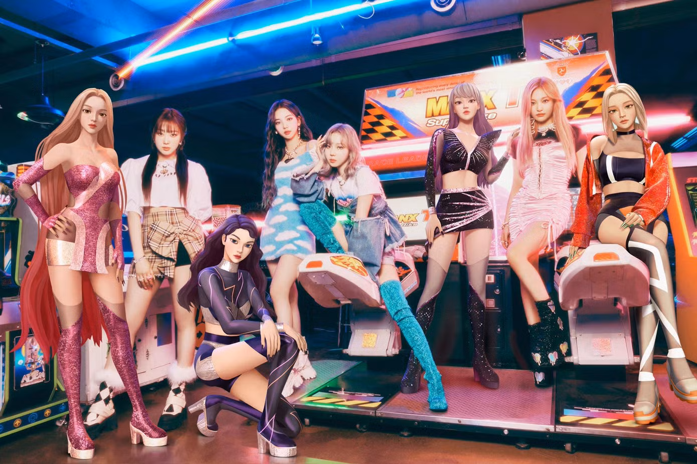 MV Girls vẫn có sự xuất hiện của các ae-aespa và Naevis, hợp lực với các cô gái aespa đối đầu với Black Mamba. MV Girls vẫn có sự xuất hiện của các ae-aespa và Naevis, hợp lực với các cô gái aespa đối đầu với Black Mamba.