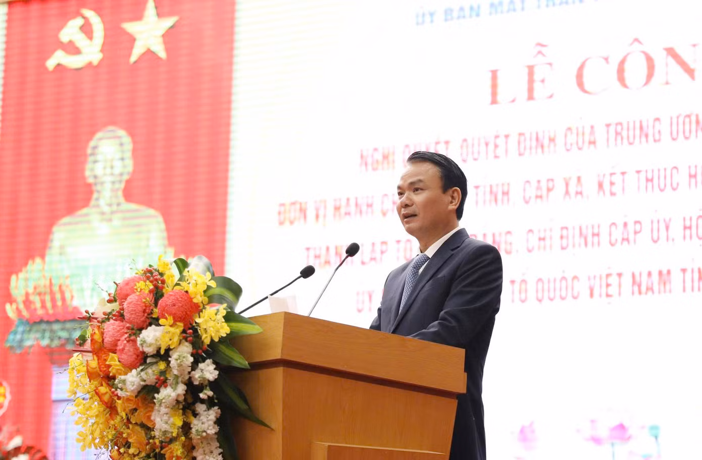 Ông Đặng Xuân Phong phát biểu nhận nhiệm vụ. Ảnh Tạ Toàn Ông Đặng Xuân Phong phát biểu nhận nhiệm vụ. Ảnh Tạ Toàn