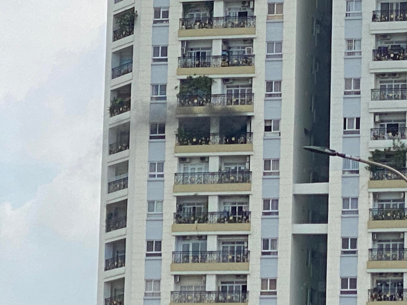 Vị trí xảy ra đám cháy.