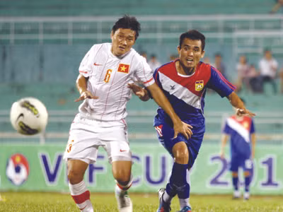 Trận thắng Lào không cho thấy tuyển Việt Nam mạnh. Ảnh: Tường Vũ