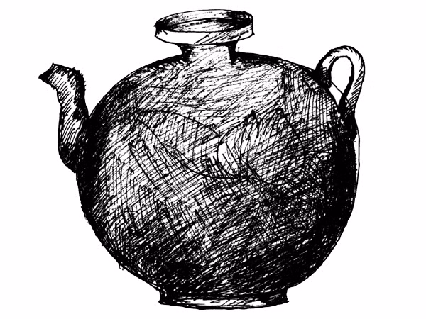 Lọ men trắng thời lý Minh họa trong bài của Phan Cẩm Thượng