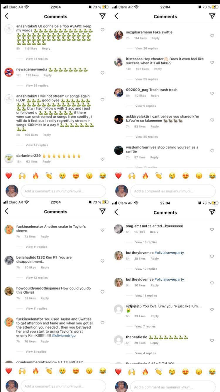 Trang cá nhân của cô nàng liên tục bị công kích bởi biểu tượng, bình luận ác ý.