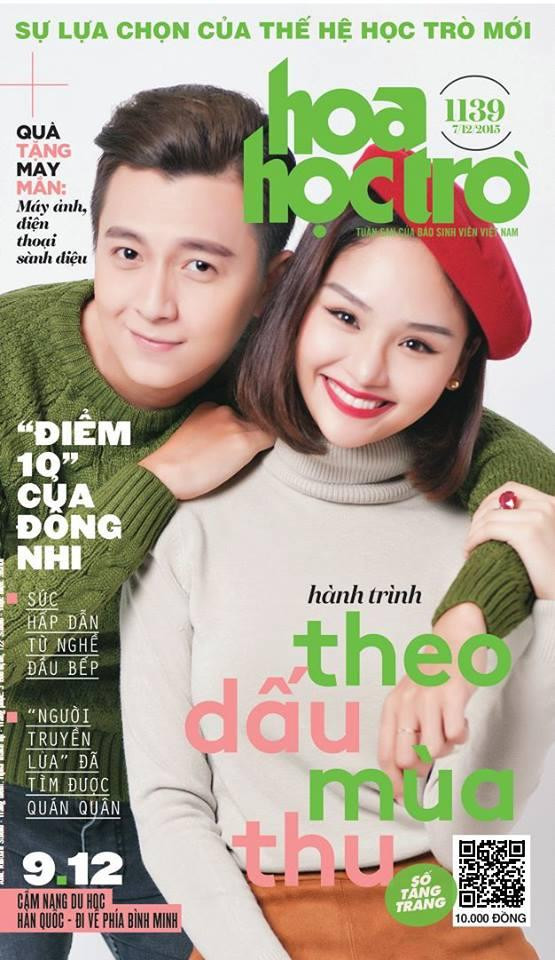 Khi "bà nội" Miu Lê và "cháu trai" Ngô Kiến Huy cùng lên bìa nhà Hoa.