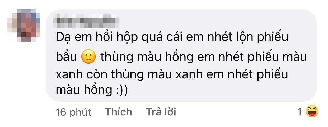 Nhưng có hồi hộp, phấn khích thì cũng nhớ bỏ phiếu vào đúng thùng nha các bạn ơi!