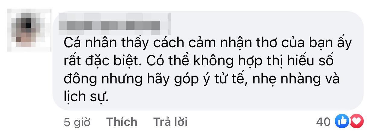 Nhiều bình luận cho rằng, netizen nên góp ý nhẹ nhàng với "chính chủ".