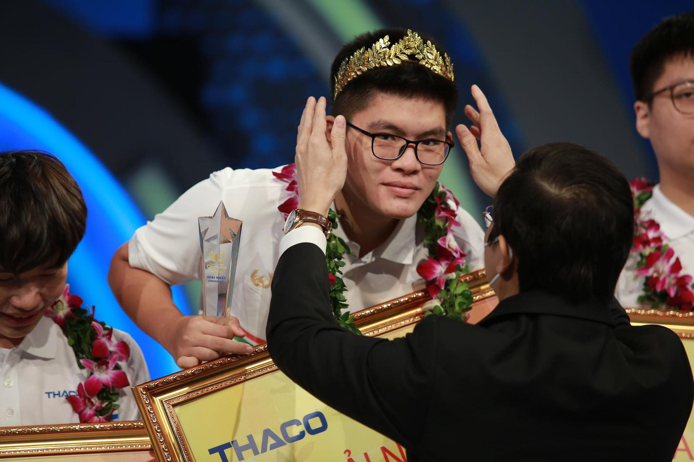 Chân dung nhà leo núi đã vô địch Olympia năm thứ 21. Ảnh: VTV Chân dung nhà leo núi đã vô địch Olympia năm thứ 21. Ảnh: VTV