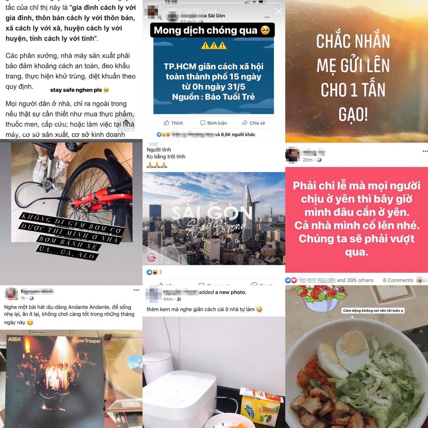 Các bạn trẻ chia sẻ những hoạt động tích cực, động viên mọi người chung tay đẩy lùi dịch.