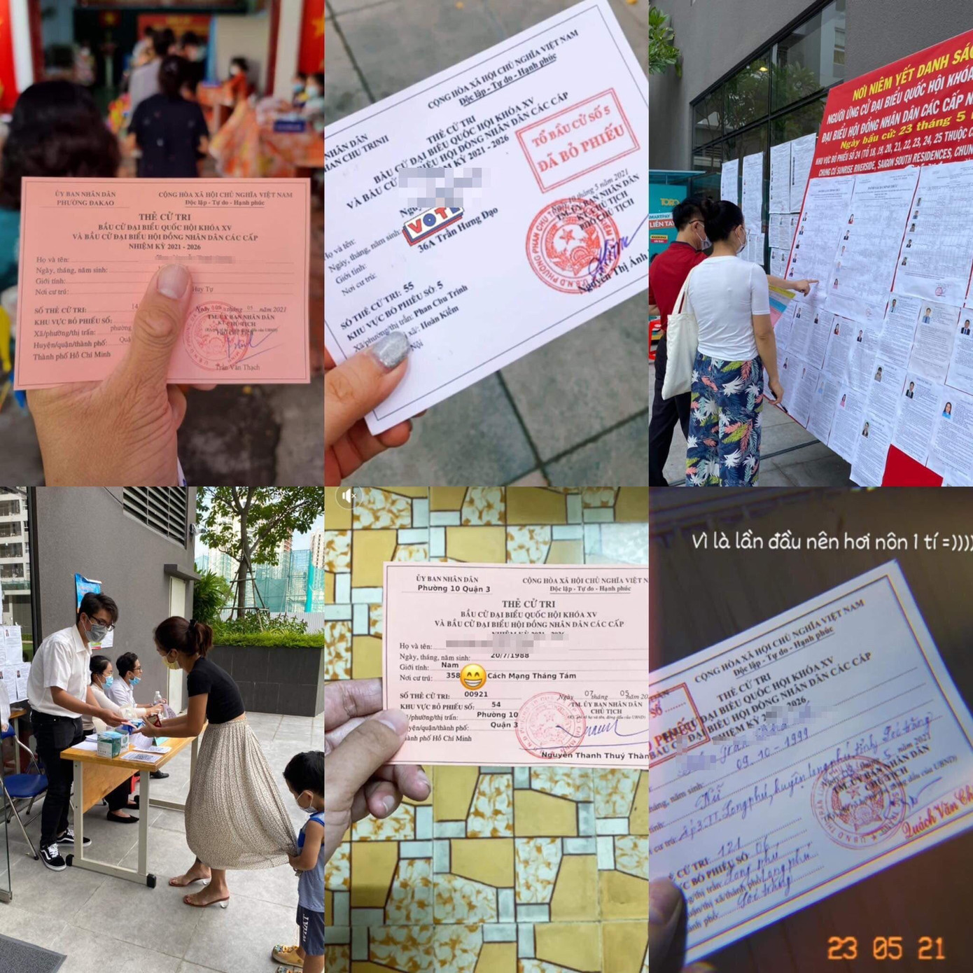 Lần đầu tiên được cầm tấm thẻ cử tri trên tay, tự hào lắm cả nhà ơi! Ảnh: Tổng hợp từ Internet