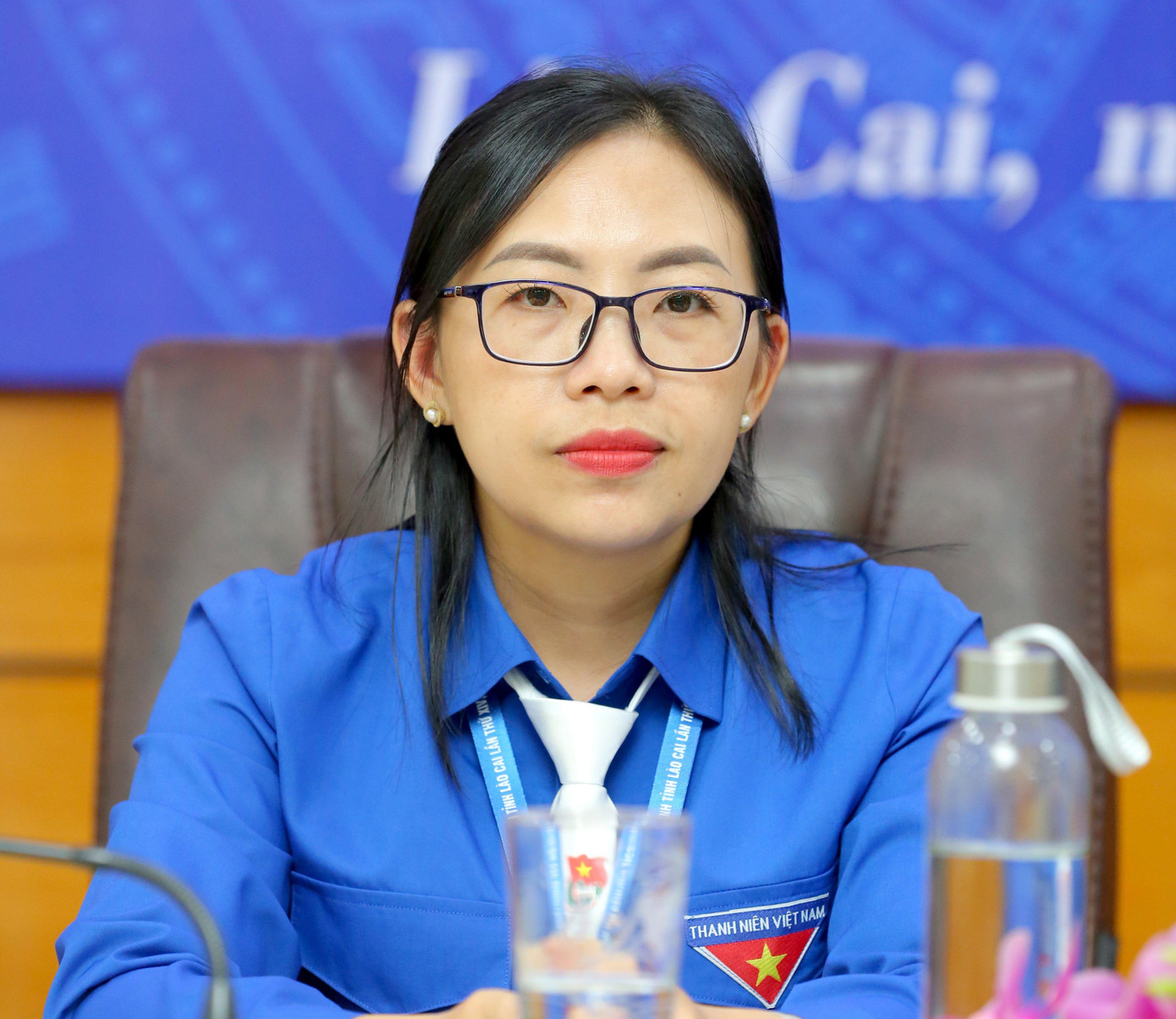 Chị Giàng Thị Mai tái đắc cử Bí thư Tỉnh Đoàn Lào Cai khóa XIV. Ảnh: Trọng Tài