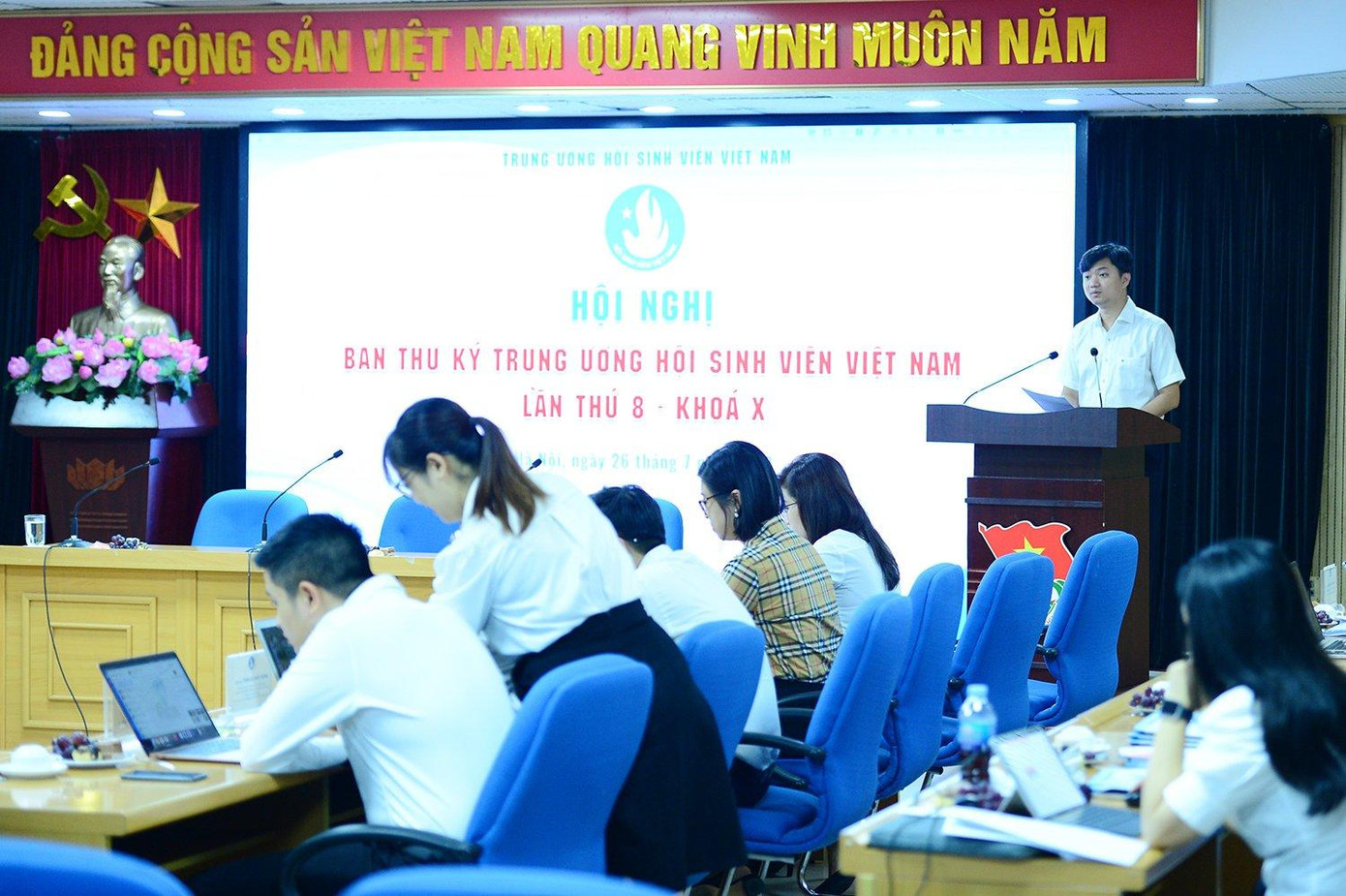 Hội nghị Ban Thư ký Hội SVVN lần thứ 8, khóa X. Ảnh: Dương Triều Hội nghị Ban Thư ký Hội SVVN lần thứ 8, khóa X. Ảnh: Dương Triều