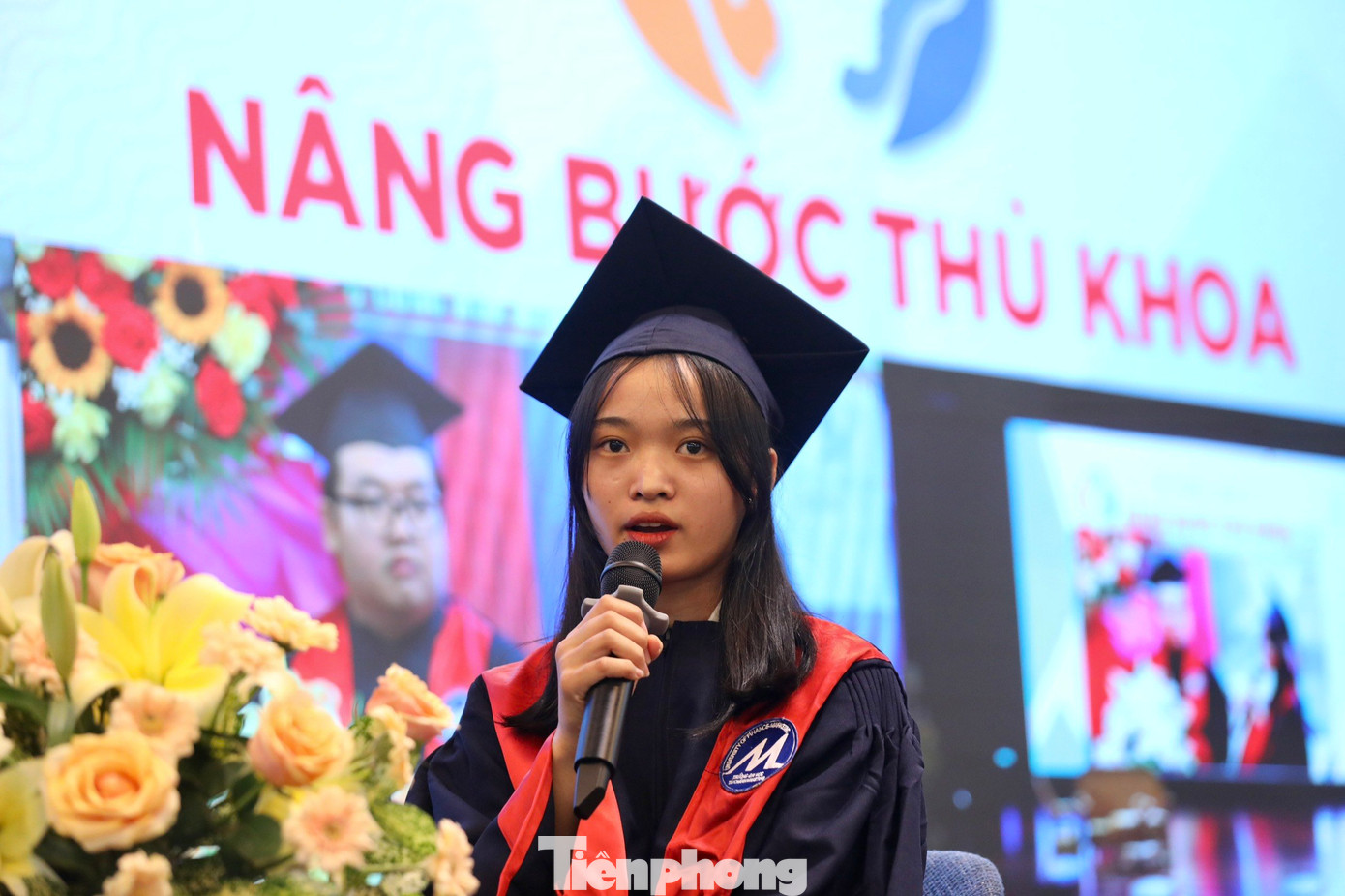 Lò Thị Linh (sinh viên chuyên ngành Giáo dục tiểu học, Đại học Đà Nẵng tại Kon Tum) gửi lời cảm ơn sâu sắc đến ban tổ chức chương trình Nâng bước thủ khoa.