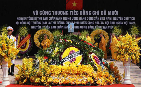 Lễ an táng nguyên Tổng Bí thư Đỗ Mười tại quê nhà ảnh 1