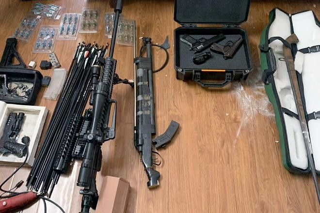 Tang vật thu giữ tại nhà đối tượng