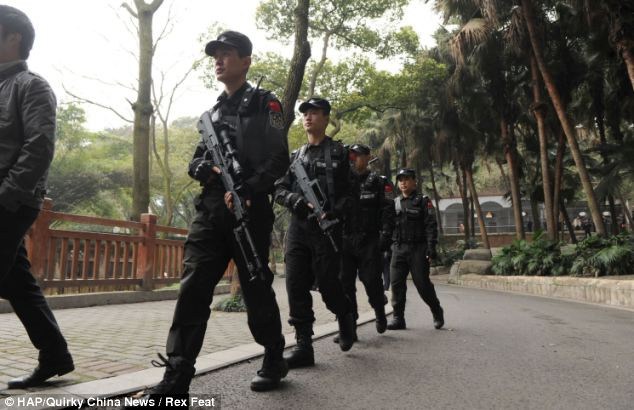 Cảnh sát cũng được huy động để vây bắt sư tử