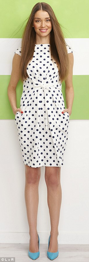 Họa tiết chấm bi trắng 