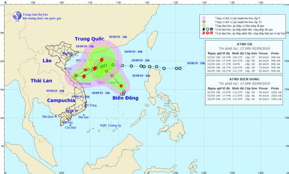 Hai áp thấp nhiệt đới di chuyển kỳ dị, có thể hợp nhất làm một ảnh 1