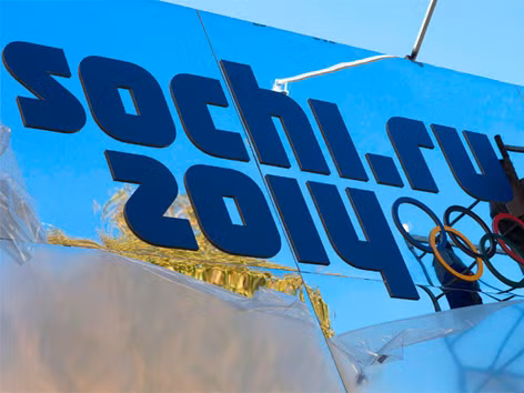 Biểu ngữ cổ động Olympic Sochi