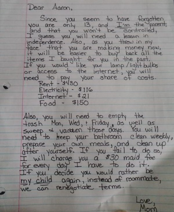 Hàng ngàn người chia sẻ thư mẹ gửi con trên facebook ảnh 1