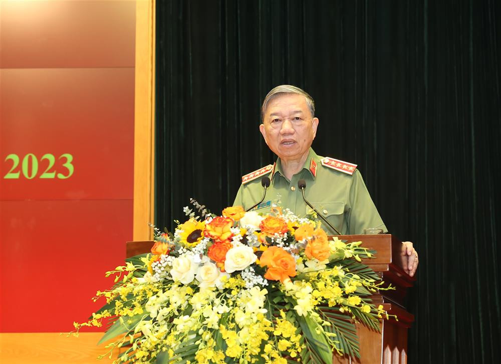 Bộ trưởng Tô Lâm phát biểu tại Hội nghị.