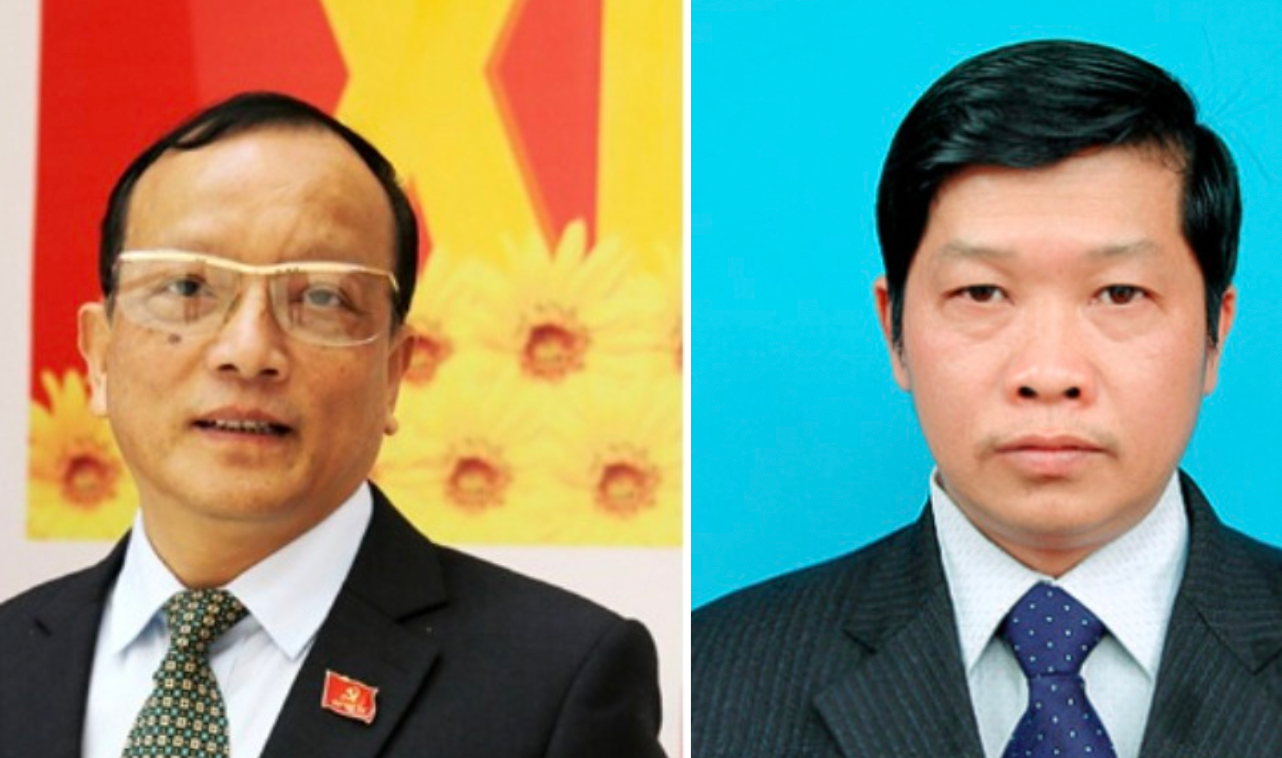 Mai Đình Định, nguyên Giám đốc Sở TN&MT Lào Cai (trái) và ông Phan Văn Cương, nguyên Phó giám đốc Sở Công thương Lào Cai. Mai Đình Định, nguyên Giám đốc Sở TN&MT Lào Cai (trái) và ông Phan Văn Cương, nguyên Phó giám đốc Sở Công thương Lào Cai.