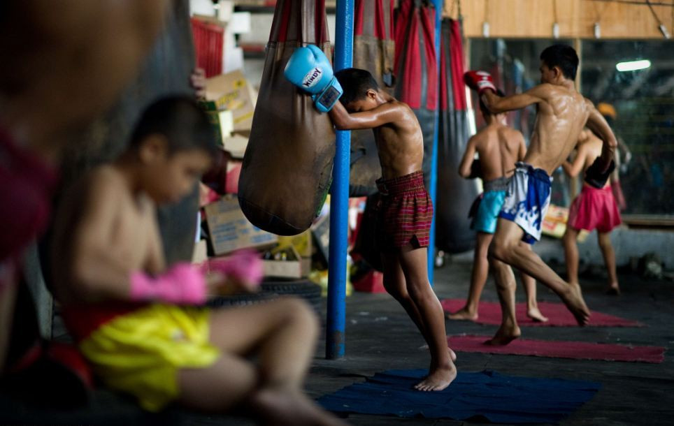 Niềm đam mê đưa các em đến với môn võ truyền thống của nước Thái