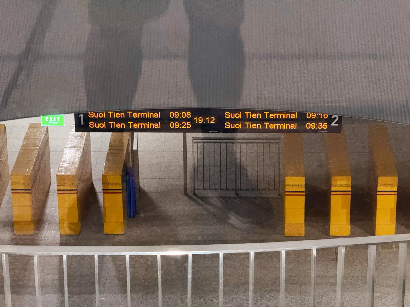 Phần ke ga ngầm của Nhà ga Trung Tâm thuộc tuyến Metro số 1. Ảnh: Nhật Đông Phần ke ga ngầm của Nhà ga Trung Tâm thuộc tuyến Metro số 1. Ảnh: Nhật Đông