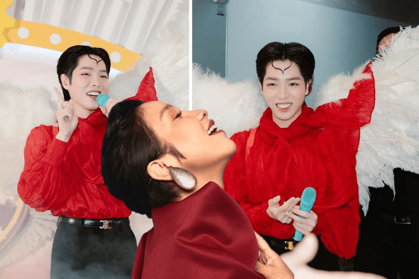 Cộng đồng mạng cho rằng tạo hình lần này của Đức Phúc trông giống với đàn chị Mỹ Linh.