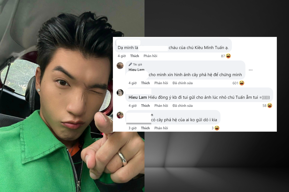 HIEUTHUHAI xin cây phả hệ để xác minh lý lịch của fan nữ.