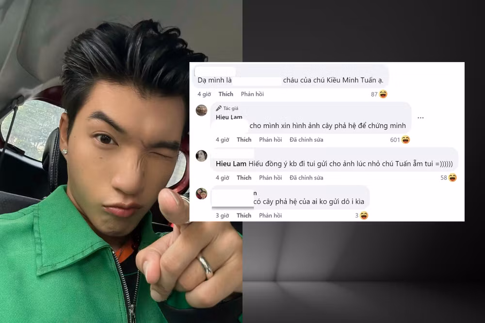 HIEUTHUHAI xin cây phả hệ để xác minh lý lịch của fan nữ.