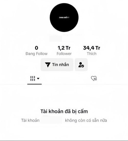 Kênh C.B vừa bị TikTok ra tay xử lý bằng cách cấm vĩnh viễn.