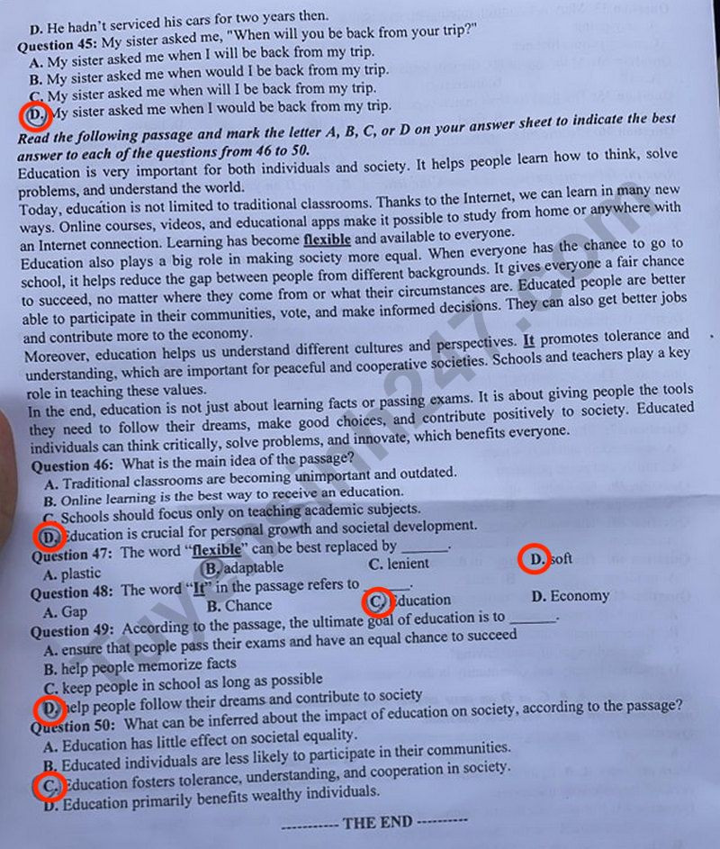 Đề thi môn tiếng Anh mã đề 132. Đề thi môn tiếng Anh mã đề 132.