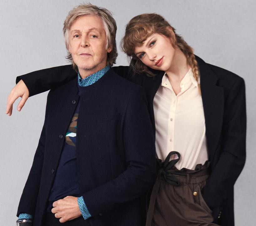 Taylor Swift và thành viên của nhóm nhạc The Beatles - ngài Paul McCartney. Taylor Swift và thành viên của nhóm nhạc The Beatles - ngài Paul McCartney.