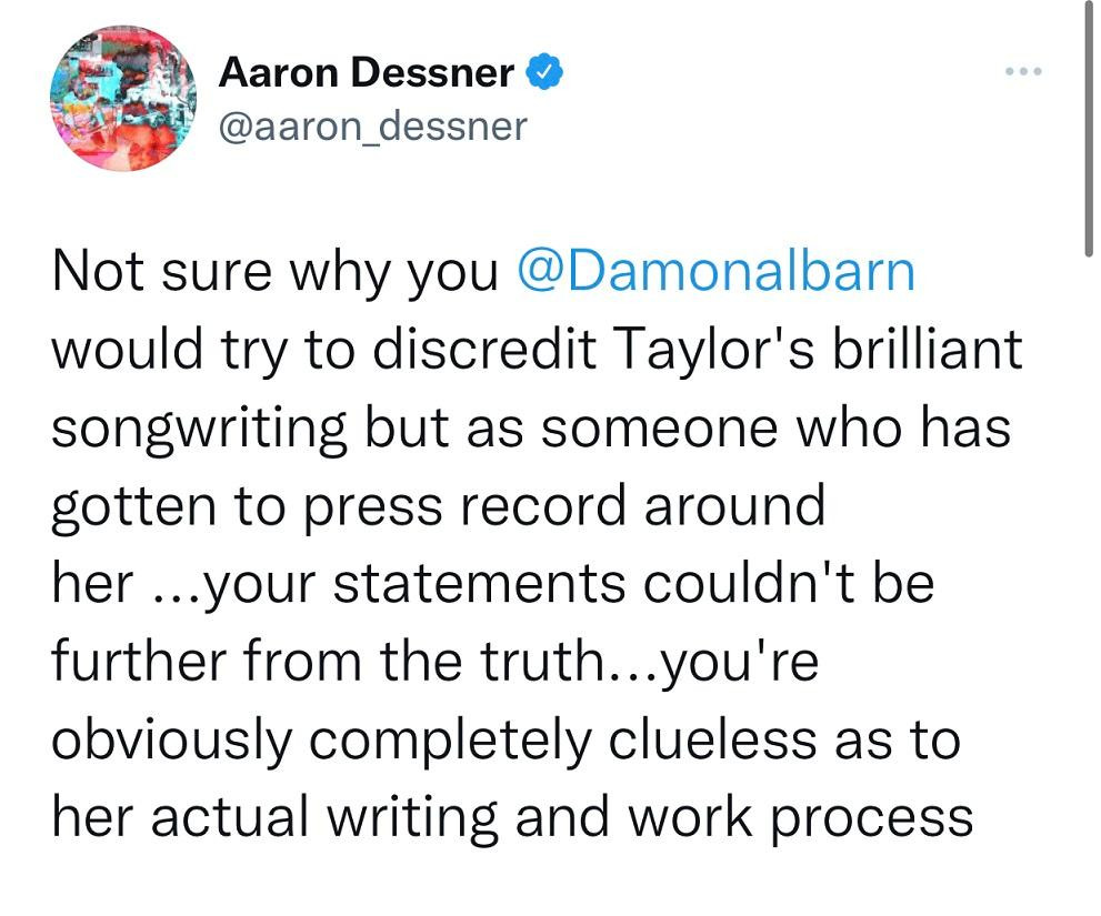 "Phụ huynh" của "gia đình folklore" lên tiếng bảo vệ Taylor.