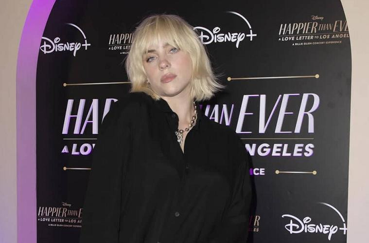 Hình ảnh mới nhất của Billie tại buổi công chiếu "concert film".