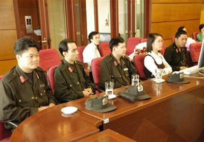 Các chiến sĩ Đại đội 3 - Trung đoàn CSCĐ, Công an Thành phố Hà Nội