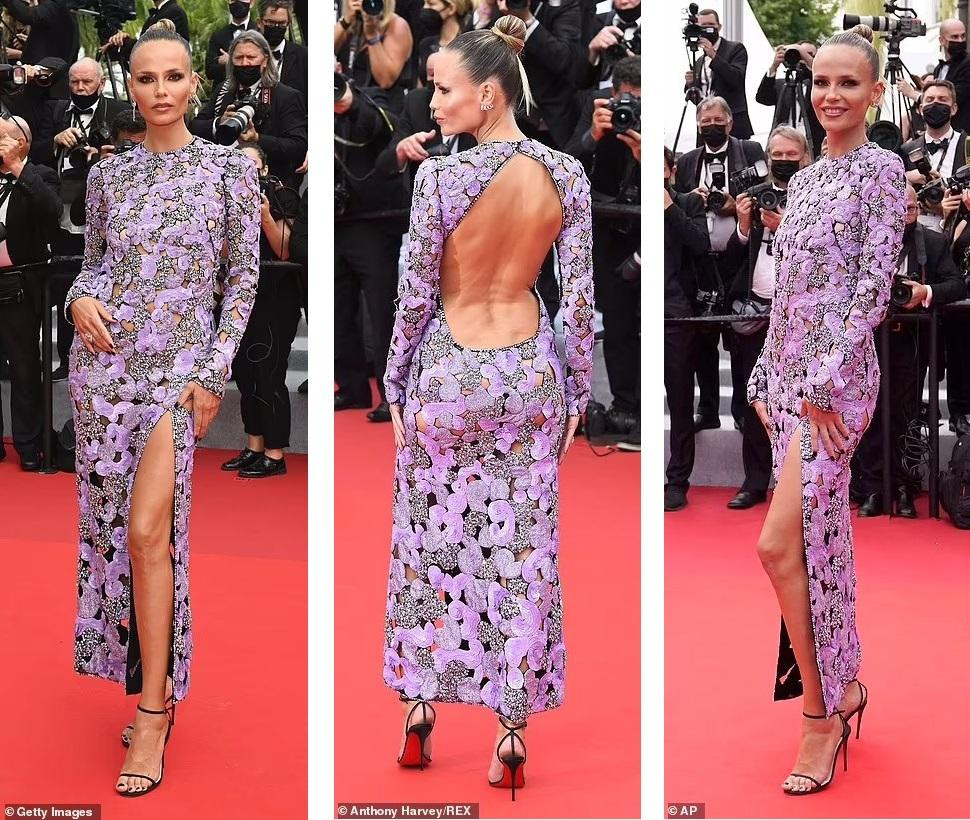 Người mẫu Nga Natasha Poly khơi gợi nhiều trí tưởng tượng với thiết kế &quot;kín mà hở&quot;.