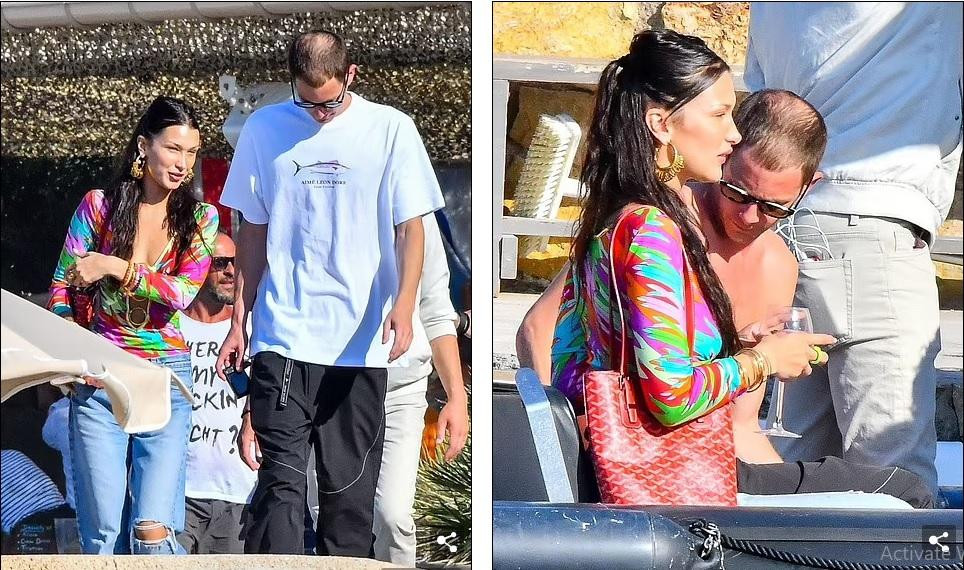 Tình mới của Bella Hadid cũng có tạng người cao gầy. Em gái Gigi cao đến 1m75 vẫn mới chỉ đến vai bạn trai.