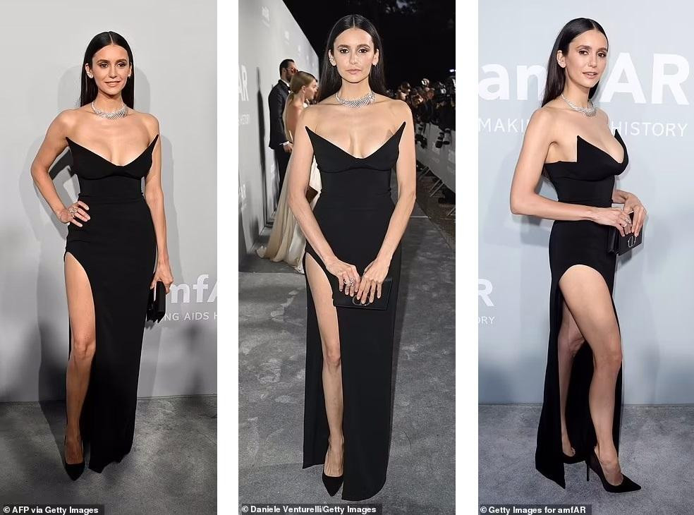 Nữ diễn viên "Nhật ký ma cà rông" Nina Dobrev khiến người nhìn "nóng mặt" với màn khoe vòng một không thể bạo hơn.