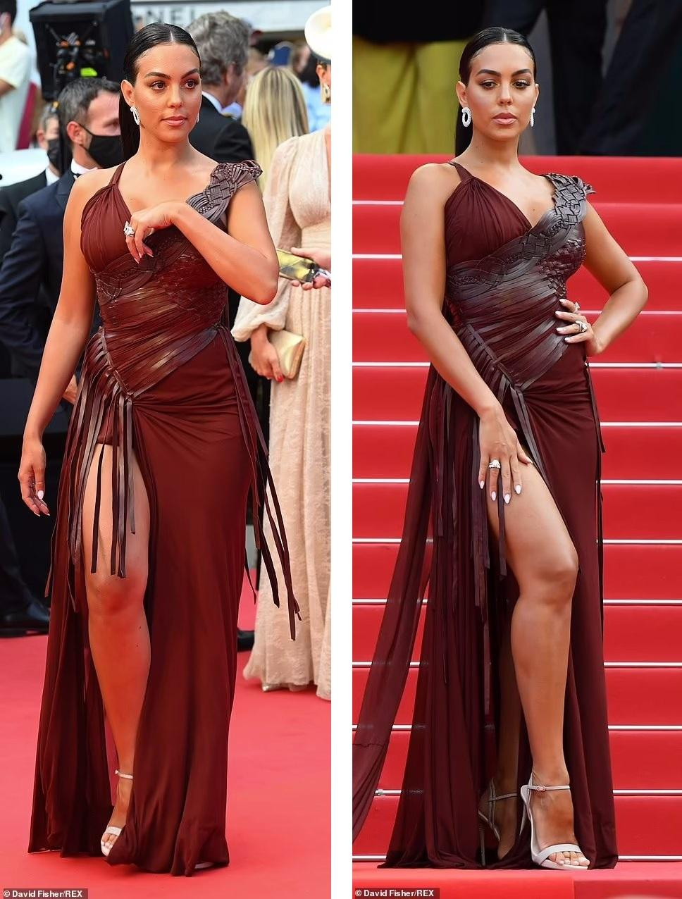 Bạn gái Ronaldo còn gây chú ý bởi nhẫn và bông tai kim cương cỡ "khủng".