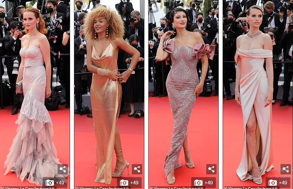 Các người mẫu Agatha Maksimova, Leila Depina, Abla Sofy và Nibar Madar (từ trái qua phải).