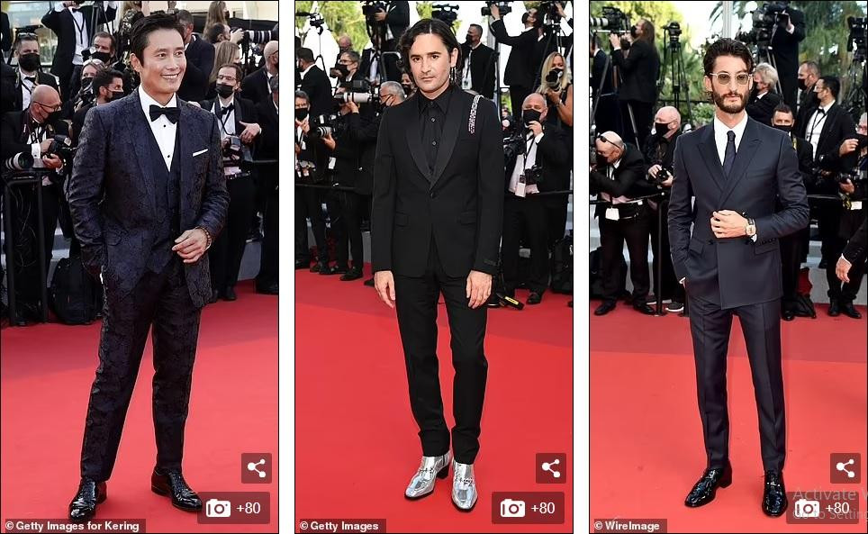 Nam diễn viên Hàn Quốc Lee Byung-hun, ngôi sao của "Call My Agent" Nicolas Maury và nam diễn viên "OSS 117" Pierre bảnh bao.