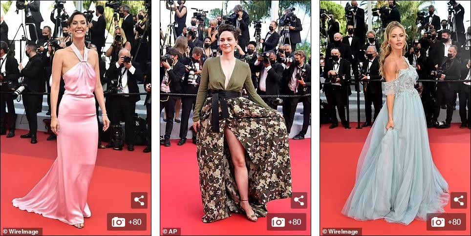 Nữ diễn viên Doria Tillier, Nathalie Pechalat và Blogger Maja Malnar (từ trái qua phải).