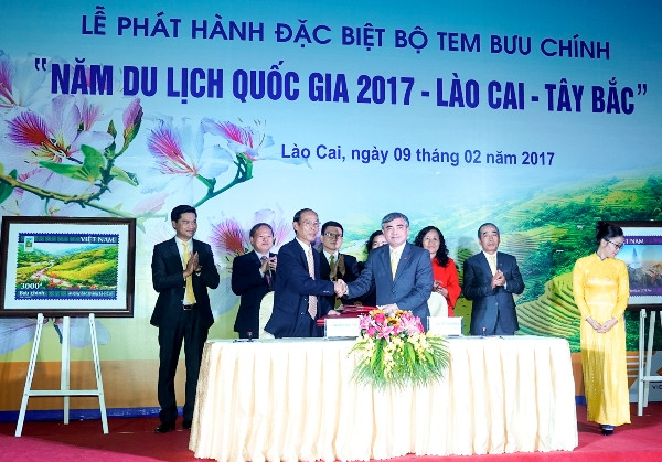 Phát hành đặc biệt bộ tem bưu chính “Năm du lịch quốc gia 2017 – Lào Cai – Tây Bắc” ảnh 1
