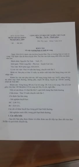 BV Đức Thọ nói gì vụ bé sơ sinh tử vong bất thường với vết đứt trên cổ ảnh 2