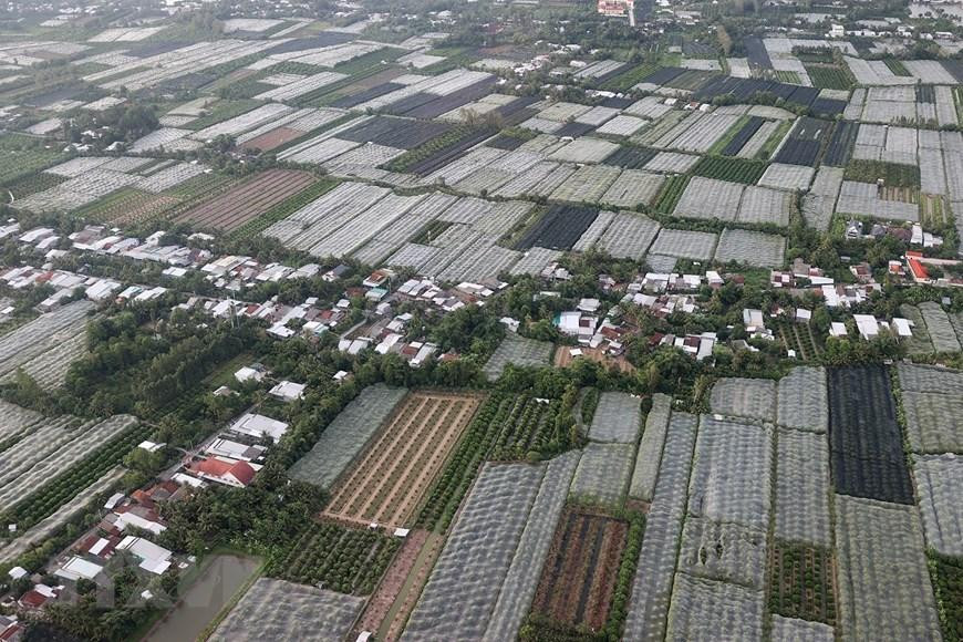 Vùng Đồng bằng sông Cửu Long từ trên cao. (Ảnh: Dương Giang/TTXVN) Vùng Đồng bằng sông Cửu Long từ trên cao. (Ảnh: Dương Giang/TTXVN)