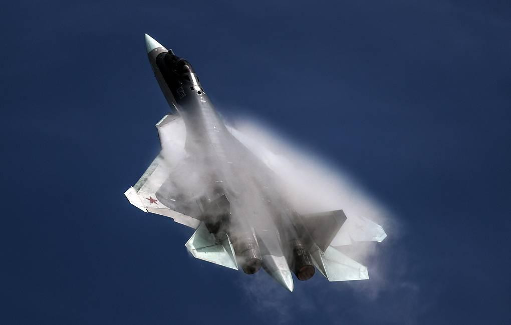 Tiêm kích Su-57. Ảnh: Tass Tiêm kích Su-57. Ảnh: Tass