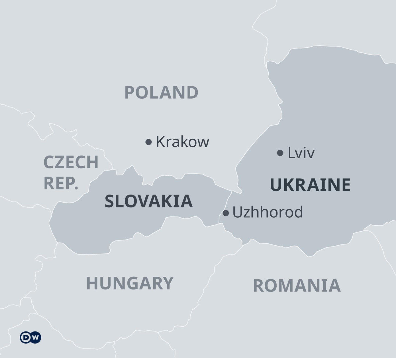Slovakia giáp Ukraine. Ảnh: DW Slovakia giáp Ukraine. Ảnh: DW