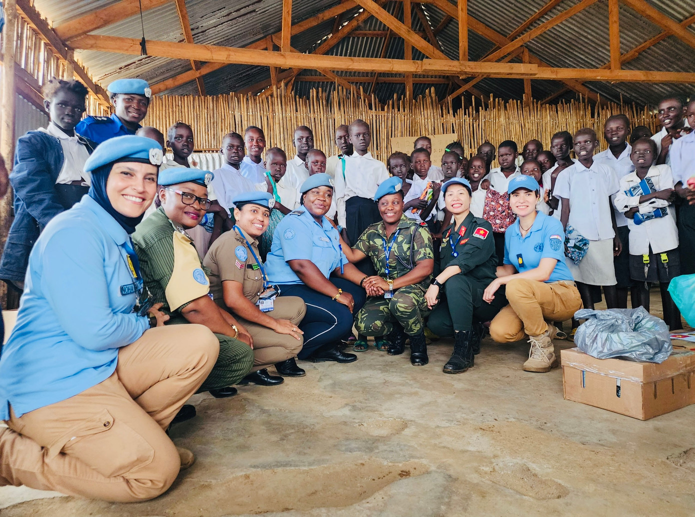 Đoàn công tác tại Nam Sudan. Ảnh: CA. Đoàn công tác tại Nam Sudan. Ảnh: CA.