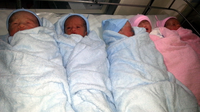 Năm em bé đã chào đời khỏe mạnh tại Bệnh viện Từ Dũ