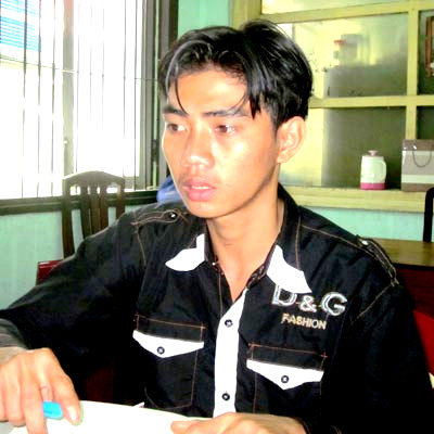 Hung thủ Nguyễn Văn Dương tại trụ sở Công an TP.HCM chiều 20-10